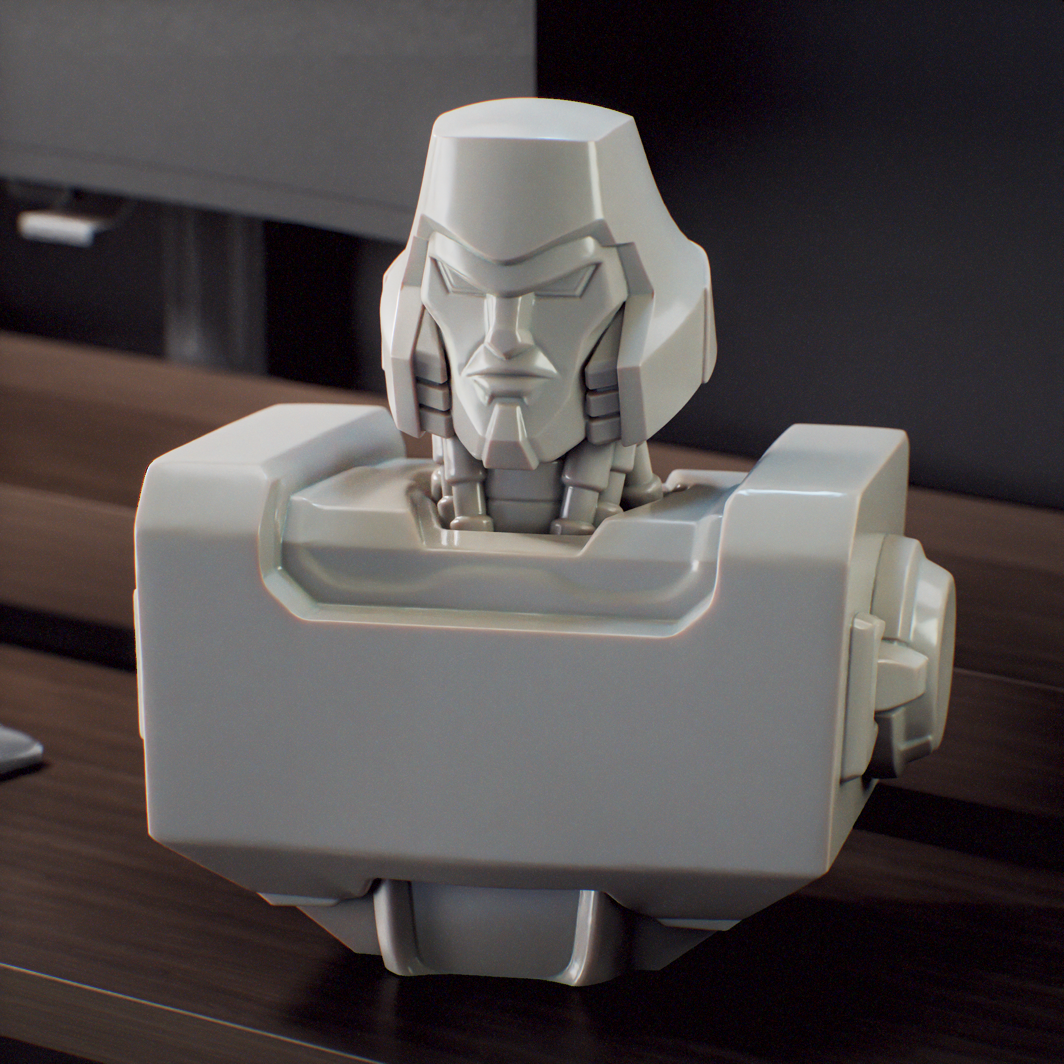 Megatron Bust Fan Art - Busto de Megatron