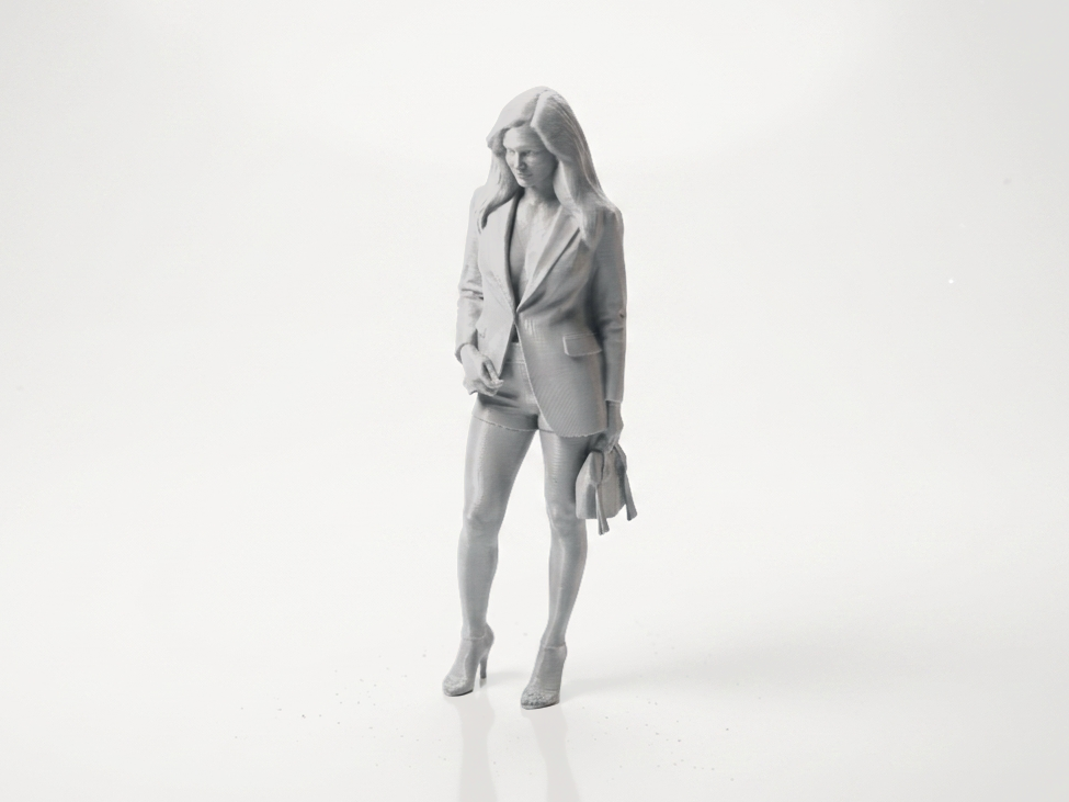 Coat Lady Business Woman Figurine 3D Printable