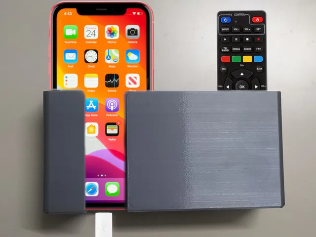 Wall-mounted phone and remote stand