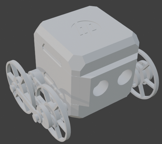 Steam punk HP Otto AWD link drive like locomotive