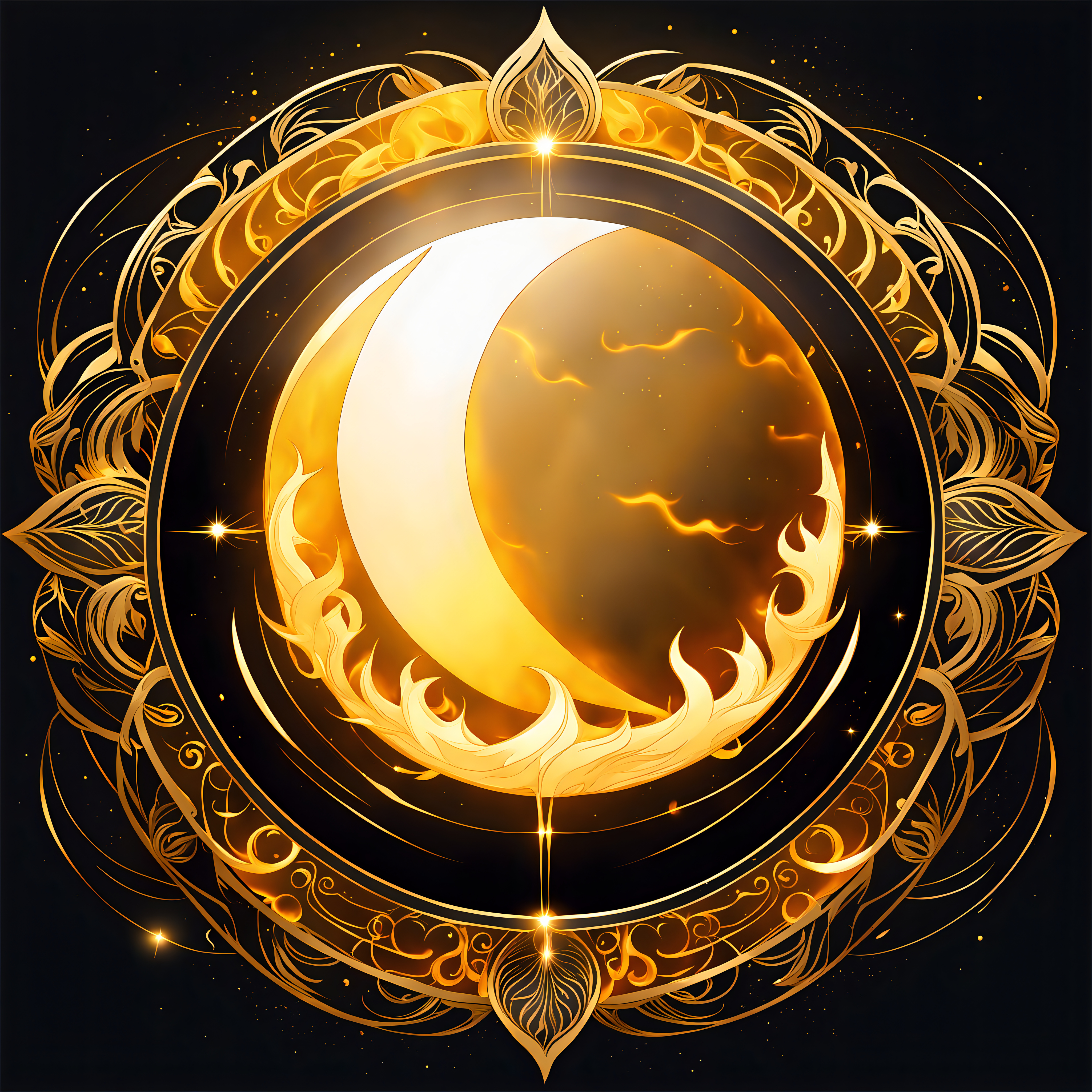 Perfect solar eclipse moon - HueForge — thumbnail 4