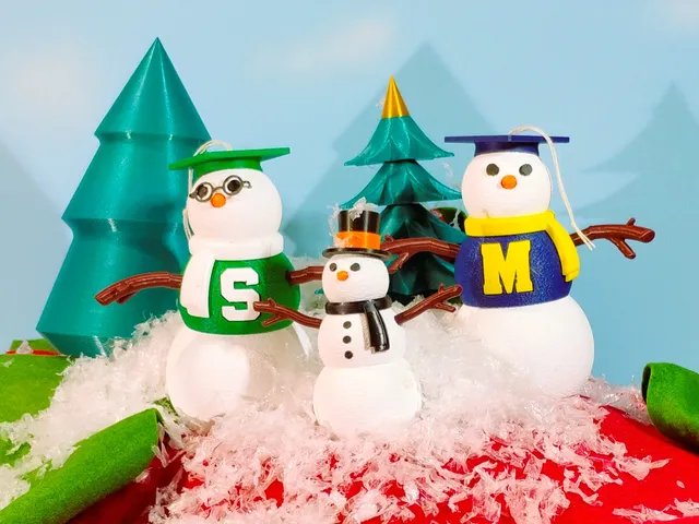 Optional Parts for Articulated Snowman Fidget