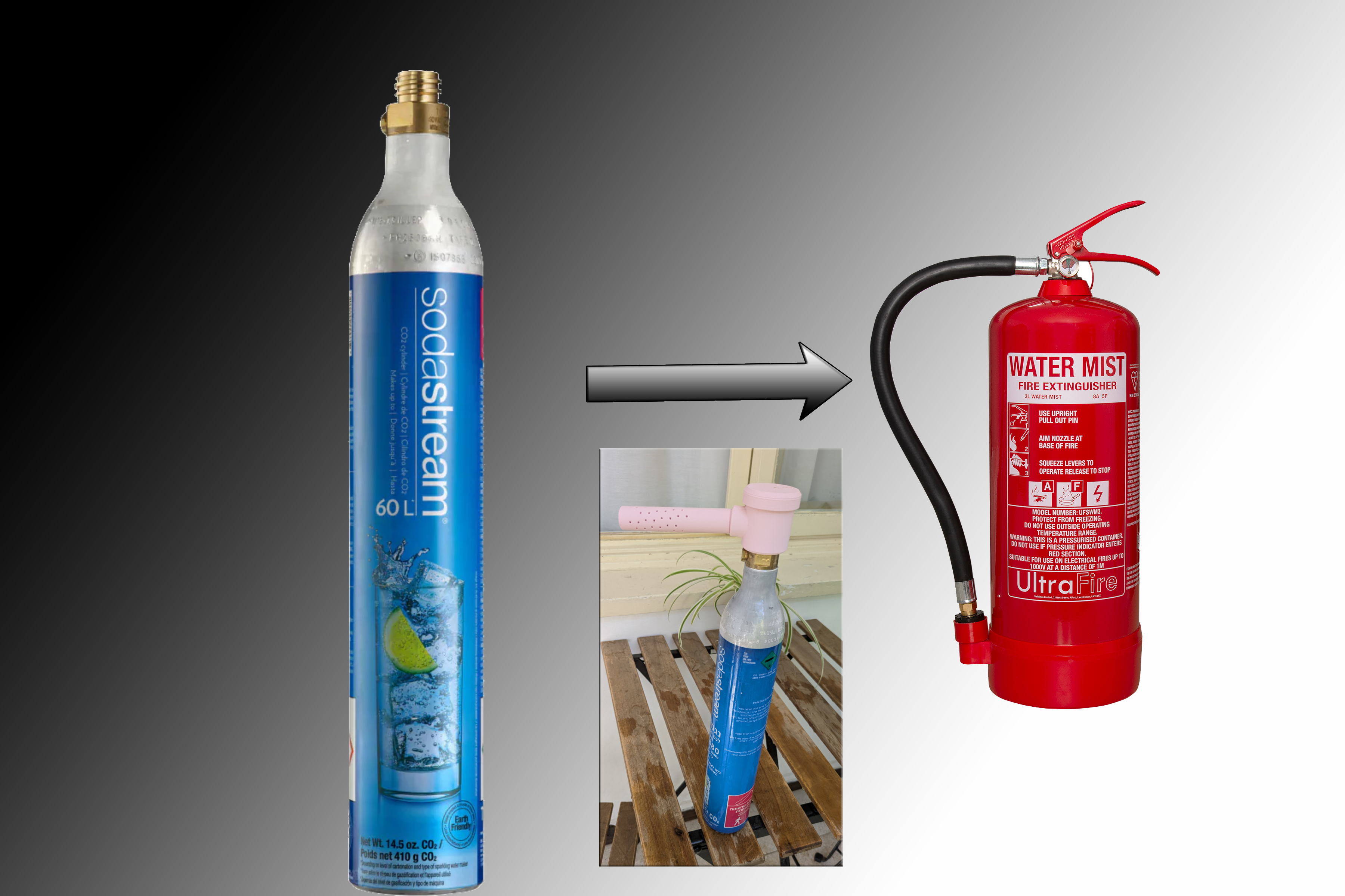 Sodastream Extinguisher/ Instant drink cooler