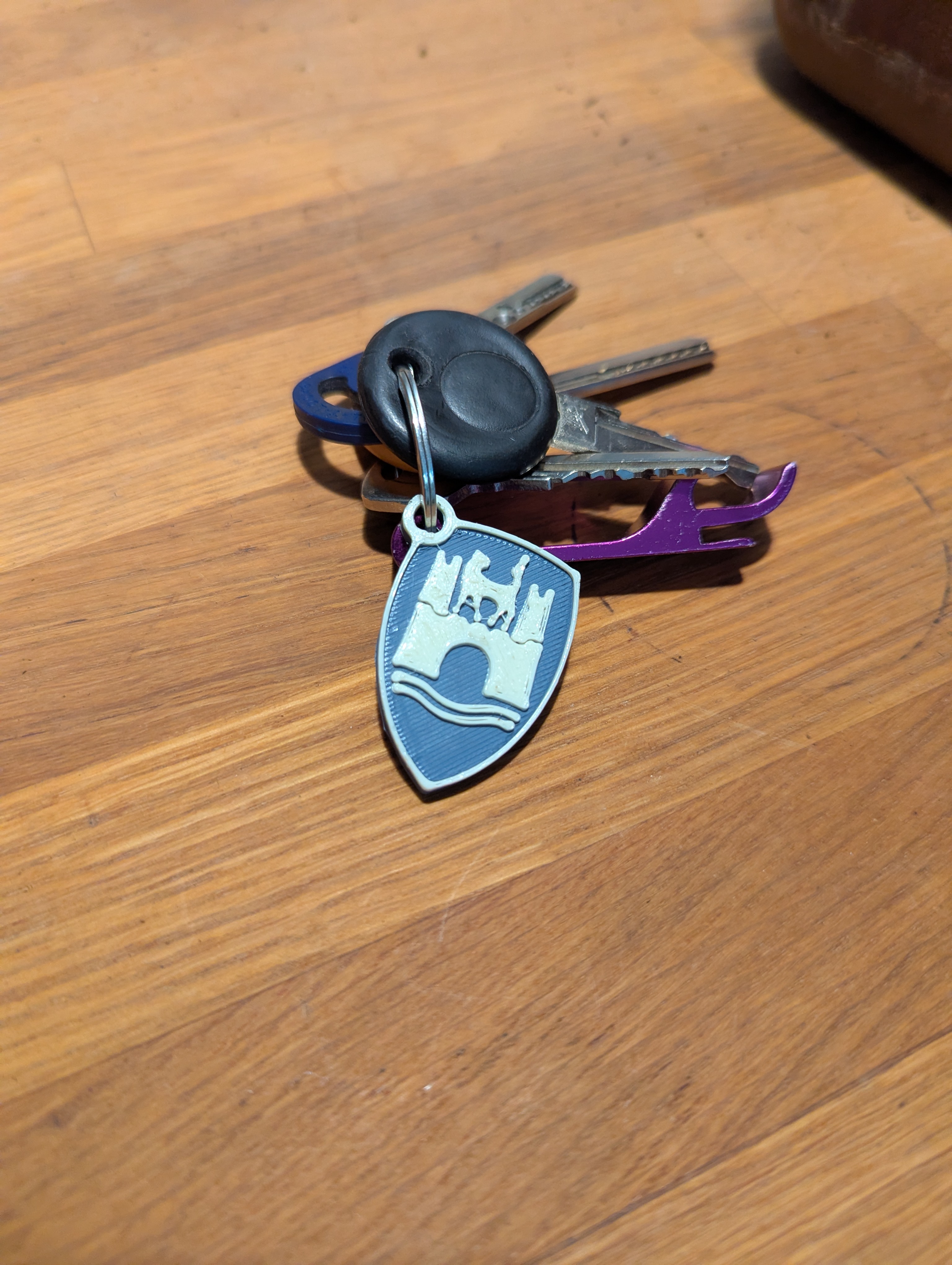 vw wolfsburg castle keychain