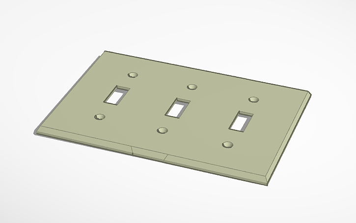 3-gang light switch cover