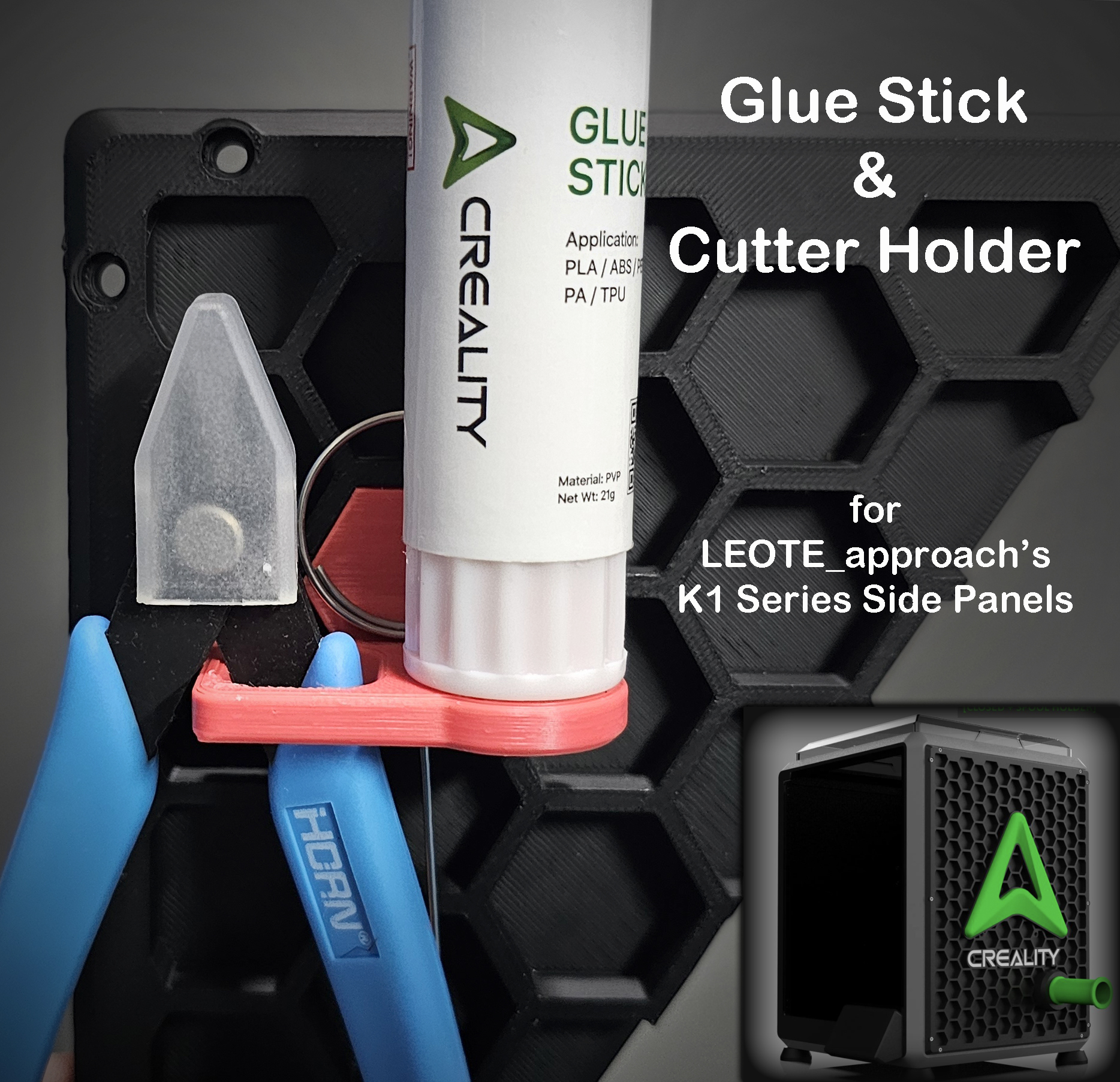 Glue Stick & Cutter Holder for LEOTE_approach's Panels
