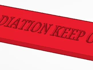 RADIATION KEEP OUT! sign