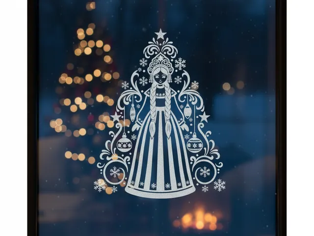 Snegurochka (Snow Maiden) Stencil