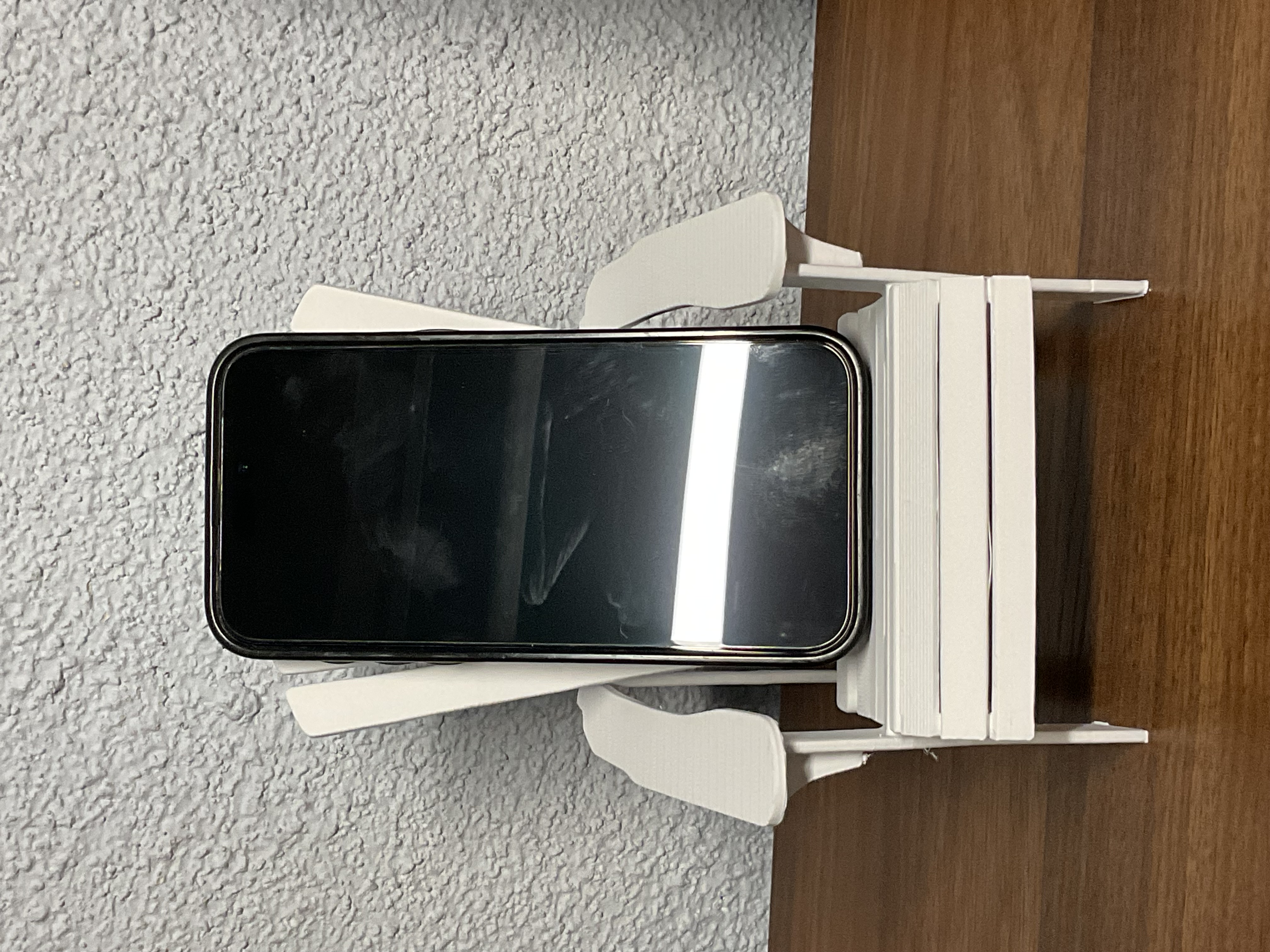 Beach chair phone stand