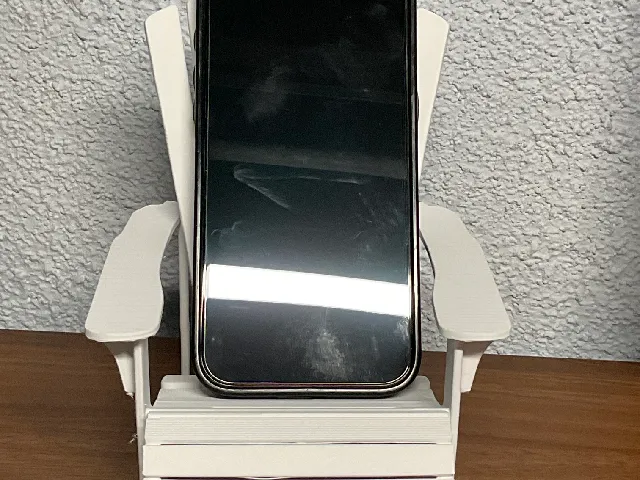 Beach chair phone stand