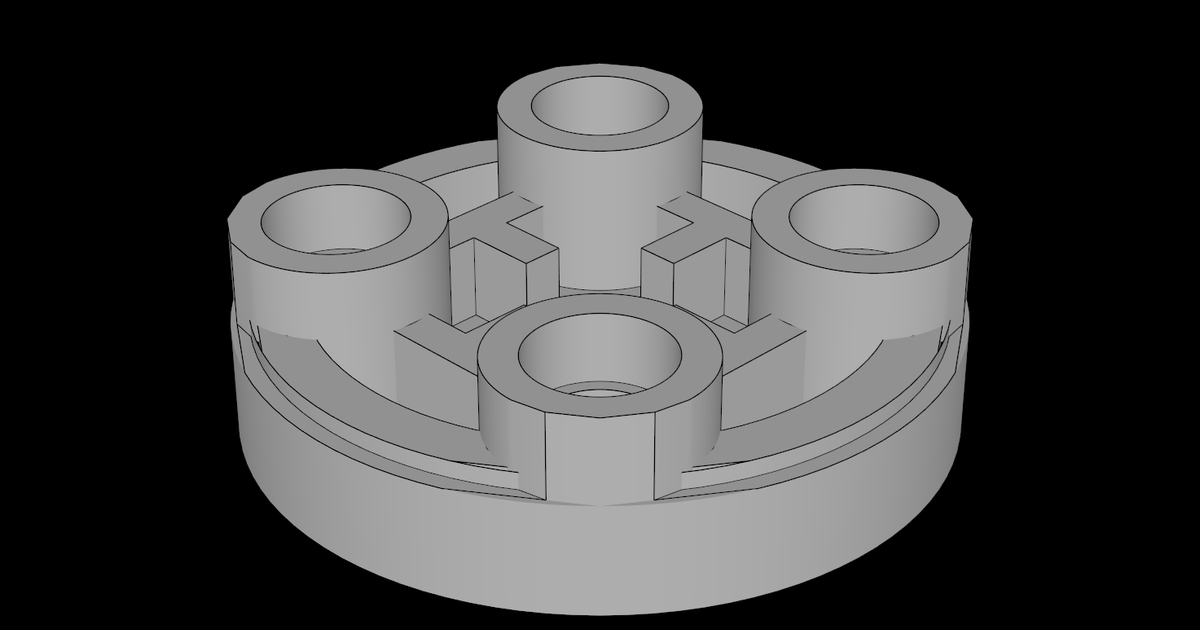 Lego Compatible (3567.dat) Tile 2 x 2 Round Inverted with Groove by ...