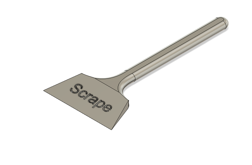 3D Printer Bed Scraper