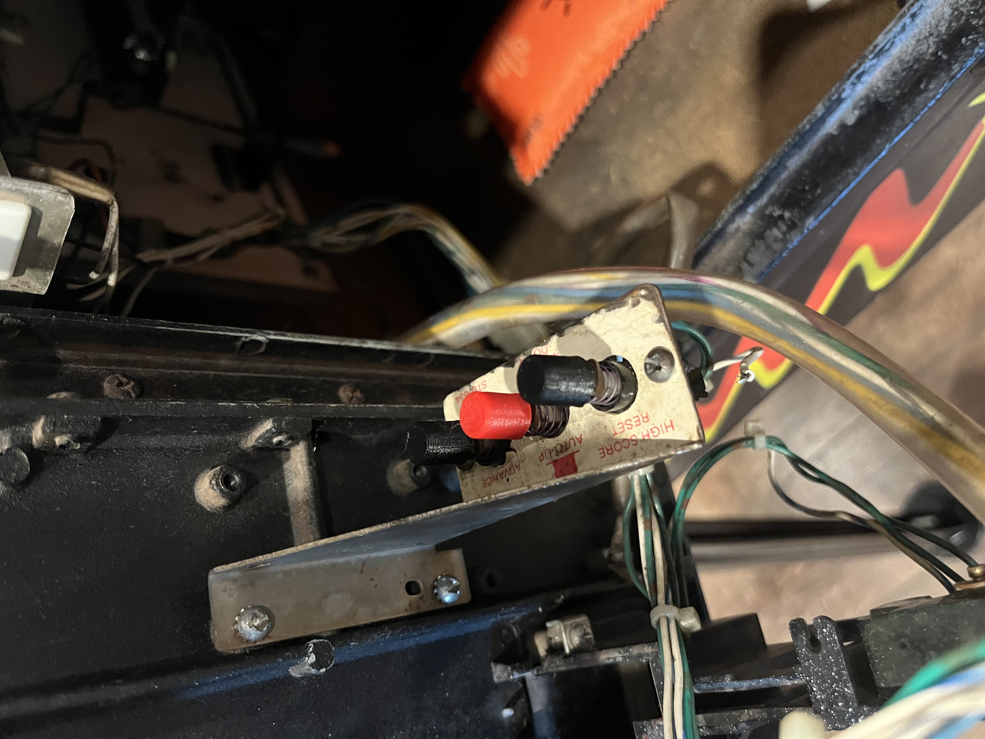 Williams System 11 Pinball Service Button Caps