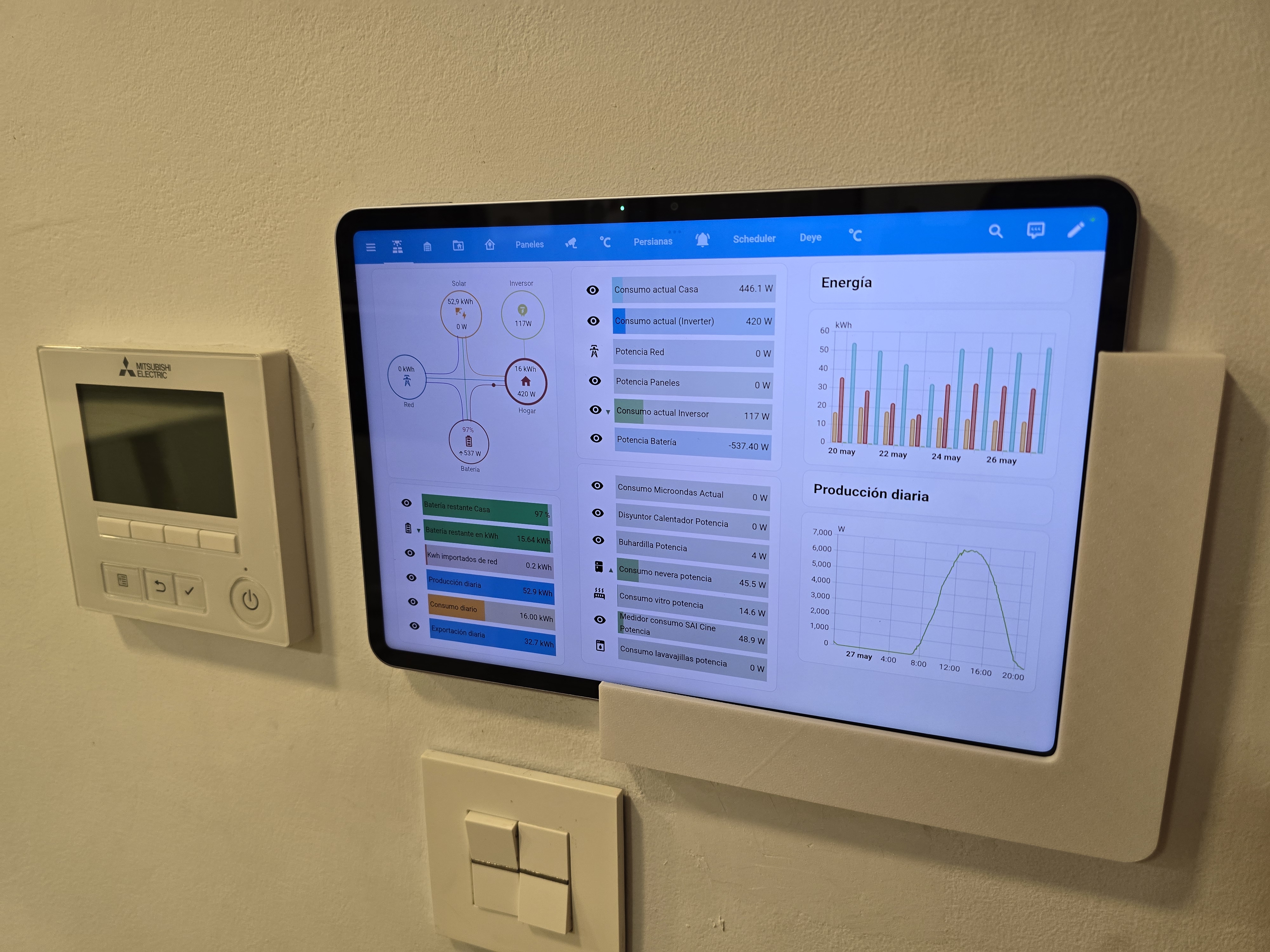Soporte de pared para Xiaomi Pad 7