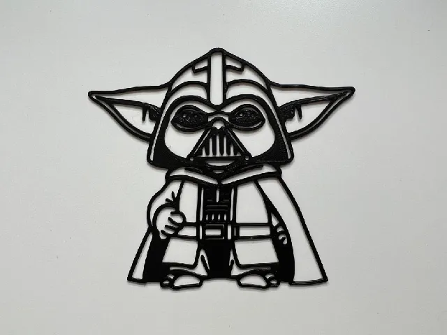 Yoda Wall Art #10 (Darth Vader)