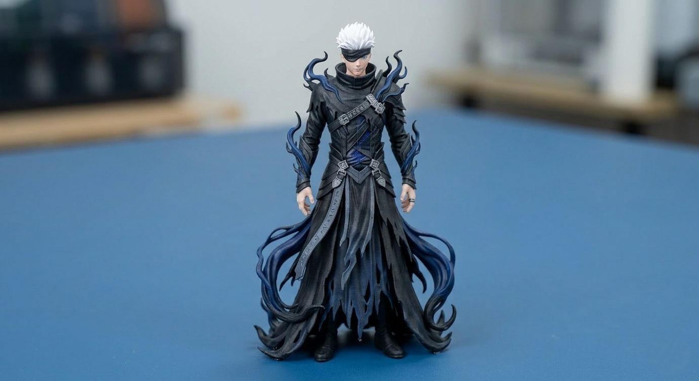 Gojo Dark Sorcerer Warrior - 3D Printable Anime Fantasy Figure