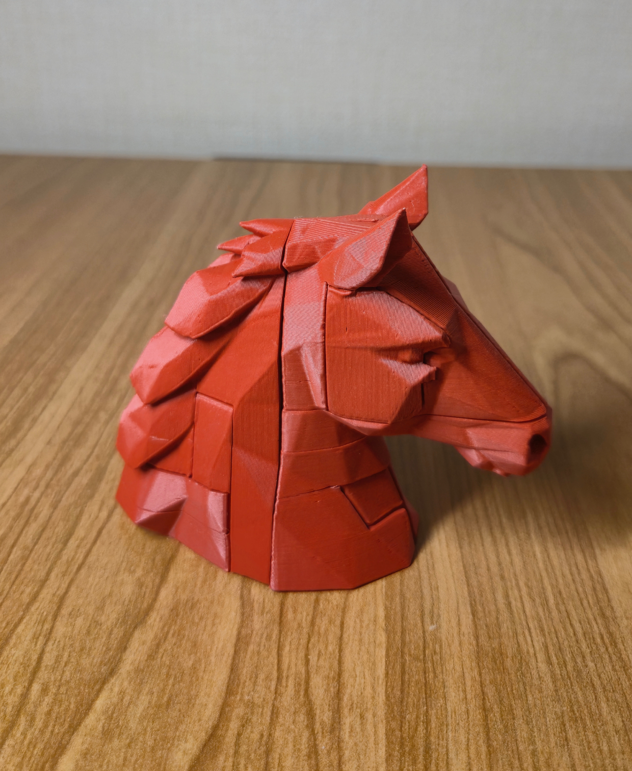 Low Poly Horse Puzzle – 14-Piece Assembly Sculpture — miniatura 6