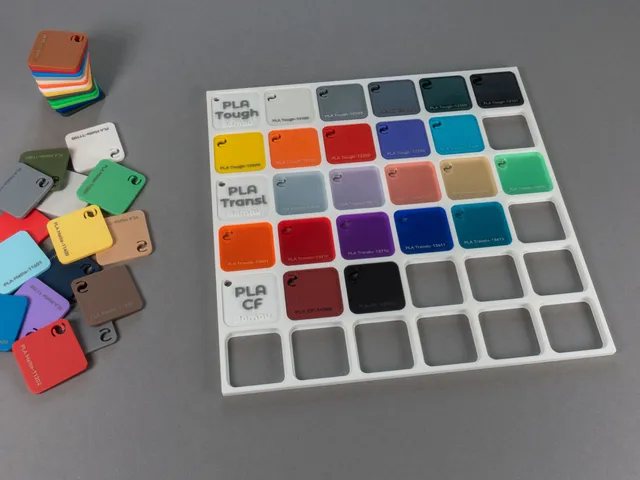 Filament Swatches Holder – Sample Plate Grid