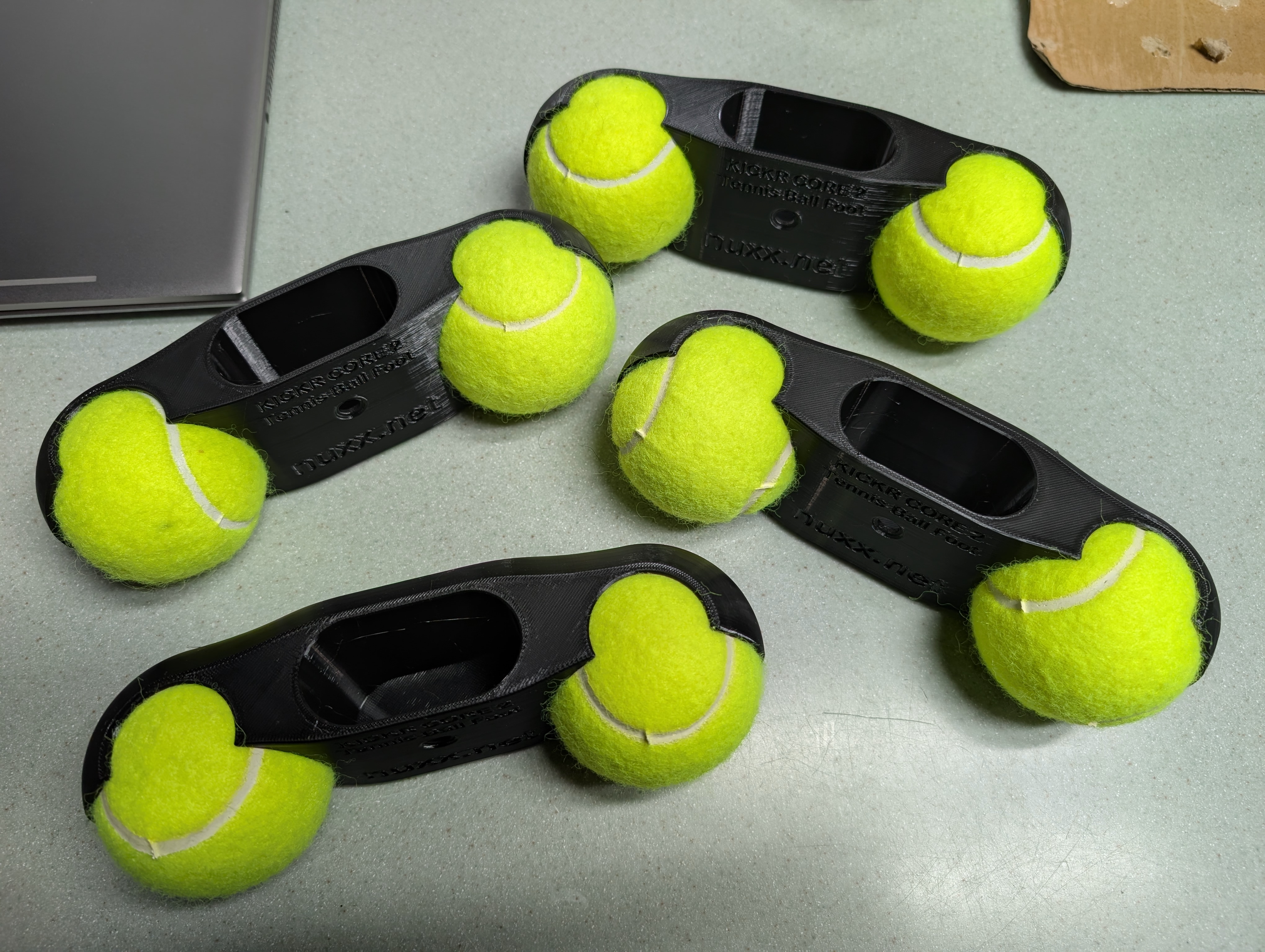Tennis Ball Rocker Feet for Wahoo KICKR CORE 2 (Low Profile)