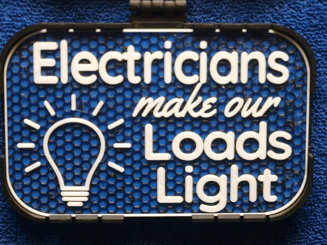 Electricians make our Loads light sign