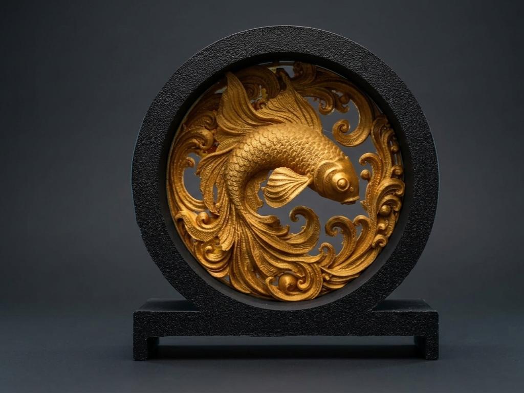 Koi Fish Diorama - decor