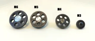 Set of screw knobs