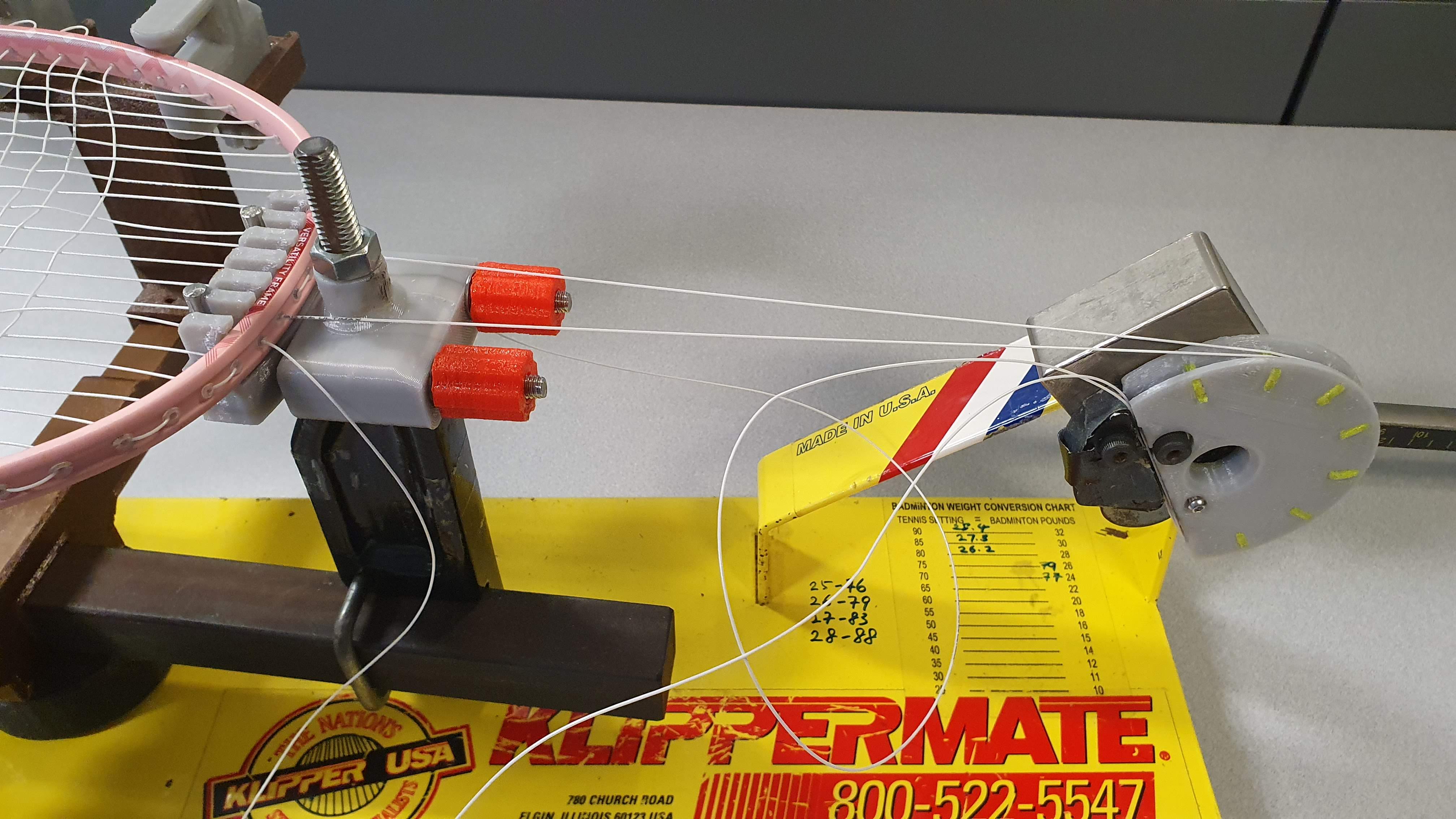 Klippermate Stringer Adjustable Badminton Clamp