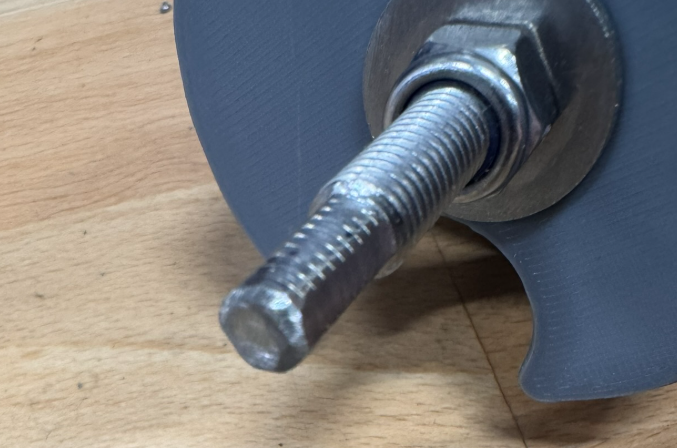 1/4 Inch Hex drill adapter from M8 bolt grinding Jig