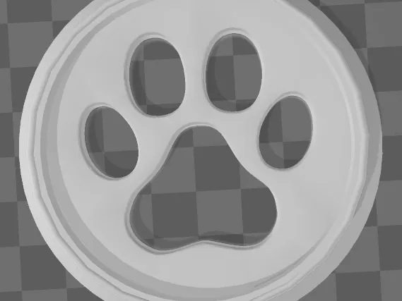 Fan Cover Centauri Carbon Paw Print