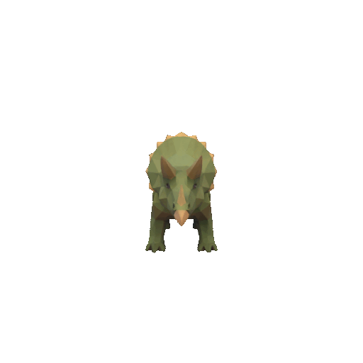 Miniatura 2 do modelo 3D Low poly triceratops