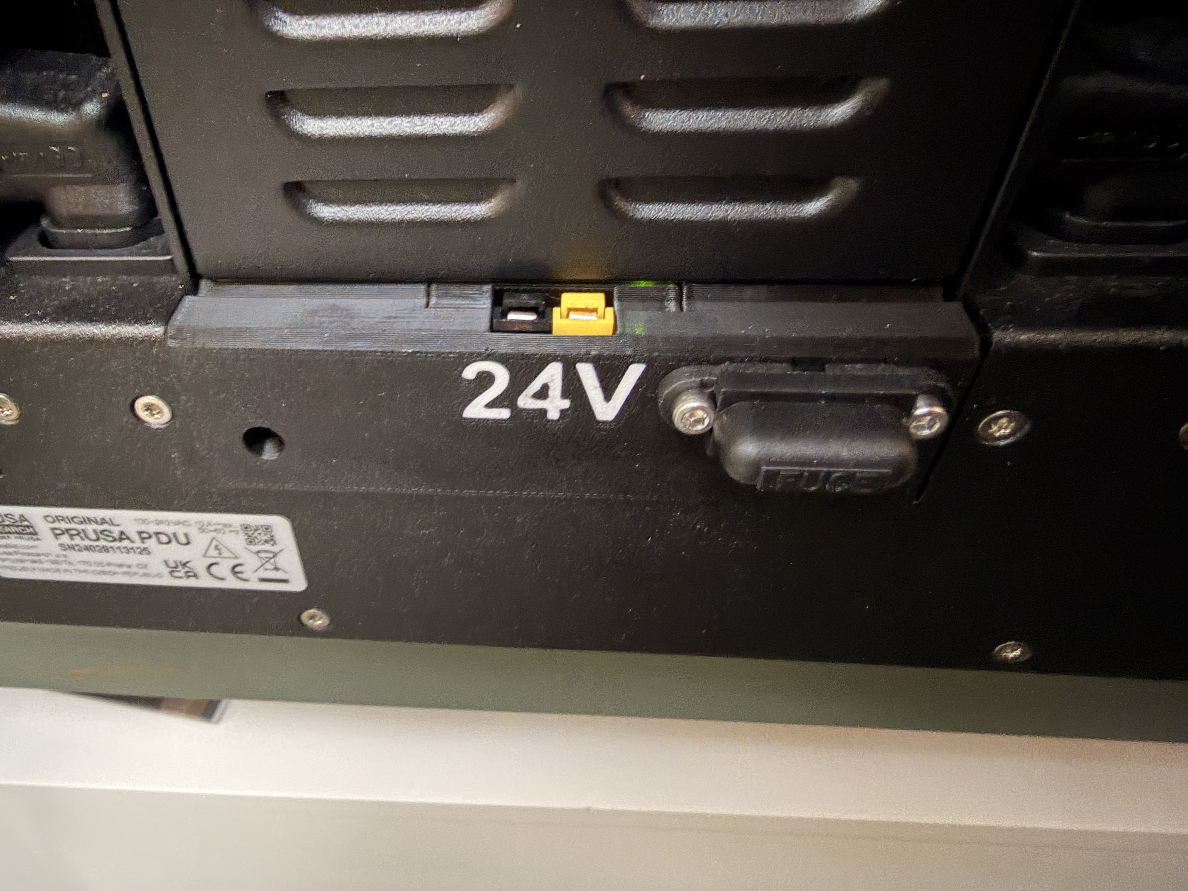 Prusa XL PSU Cover with Anderson Powerpoles