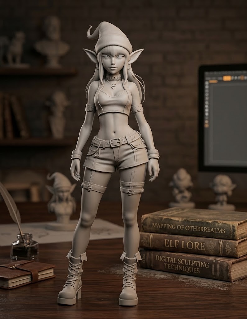 rocker elf girl