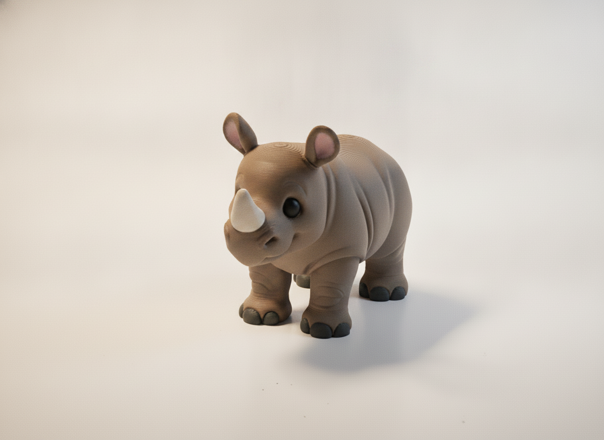 Cute Smiling Rhino