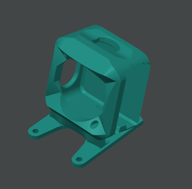 Martian IV Dji Action 2 FPV Camera Mount 3D model thumbnail