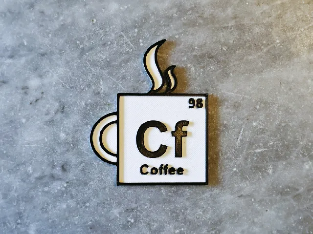 Coffee cup periodic sign