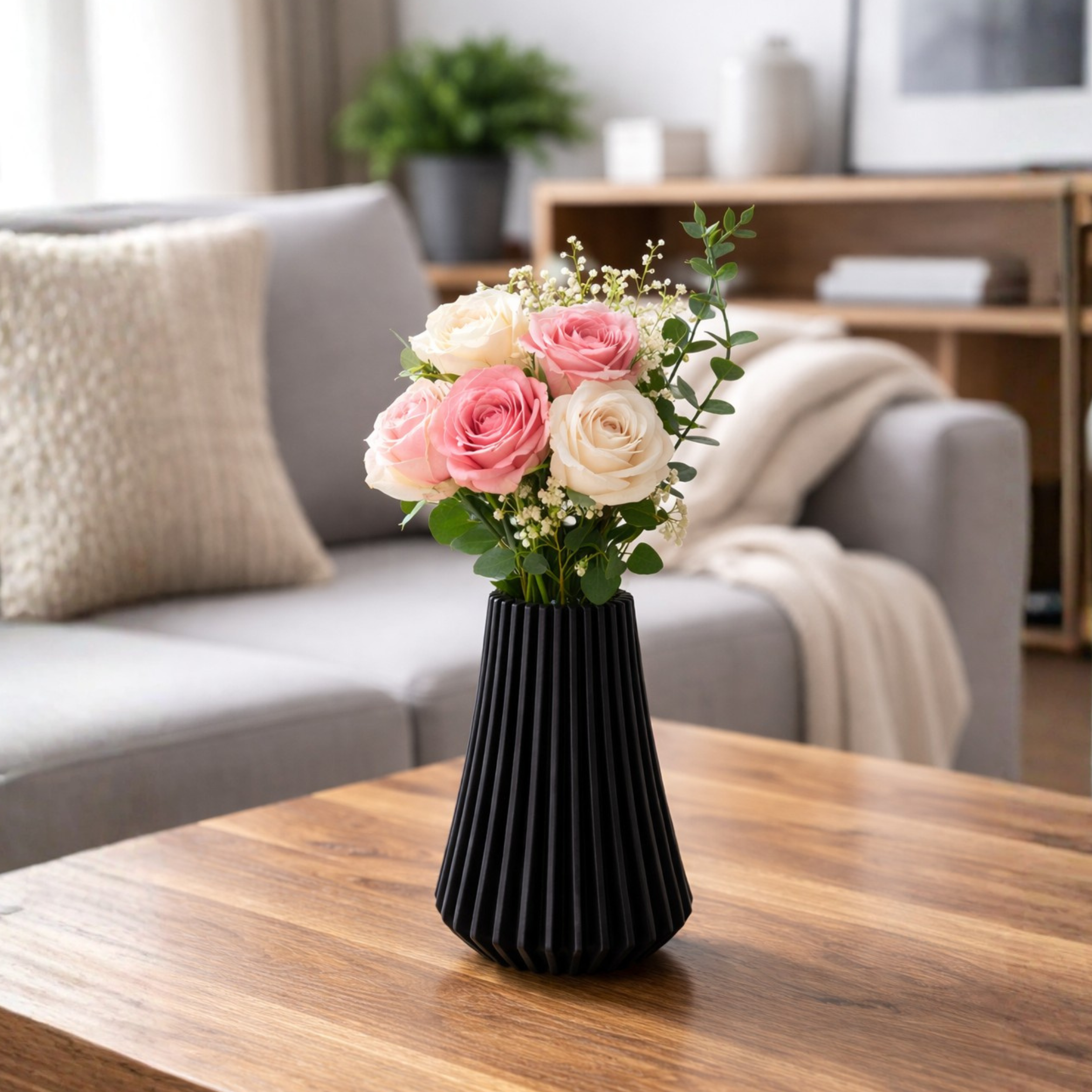 VASE - PUDRAS / MODERN DESIGNER VASE IN DIFFERENT SIZES / TABLEDECOR / DECOR / DECORATIONS