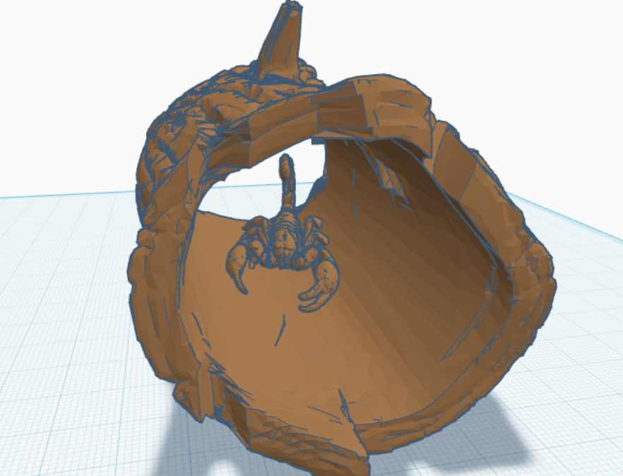 scorpion hollow log