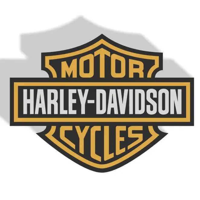 Harley Davidson Logo Poster - 2 versions: Multi and No Multicolor