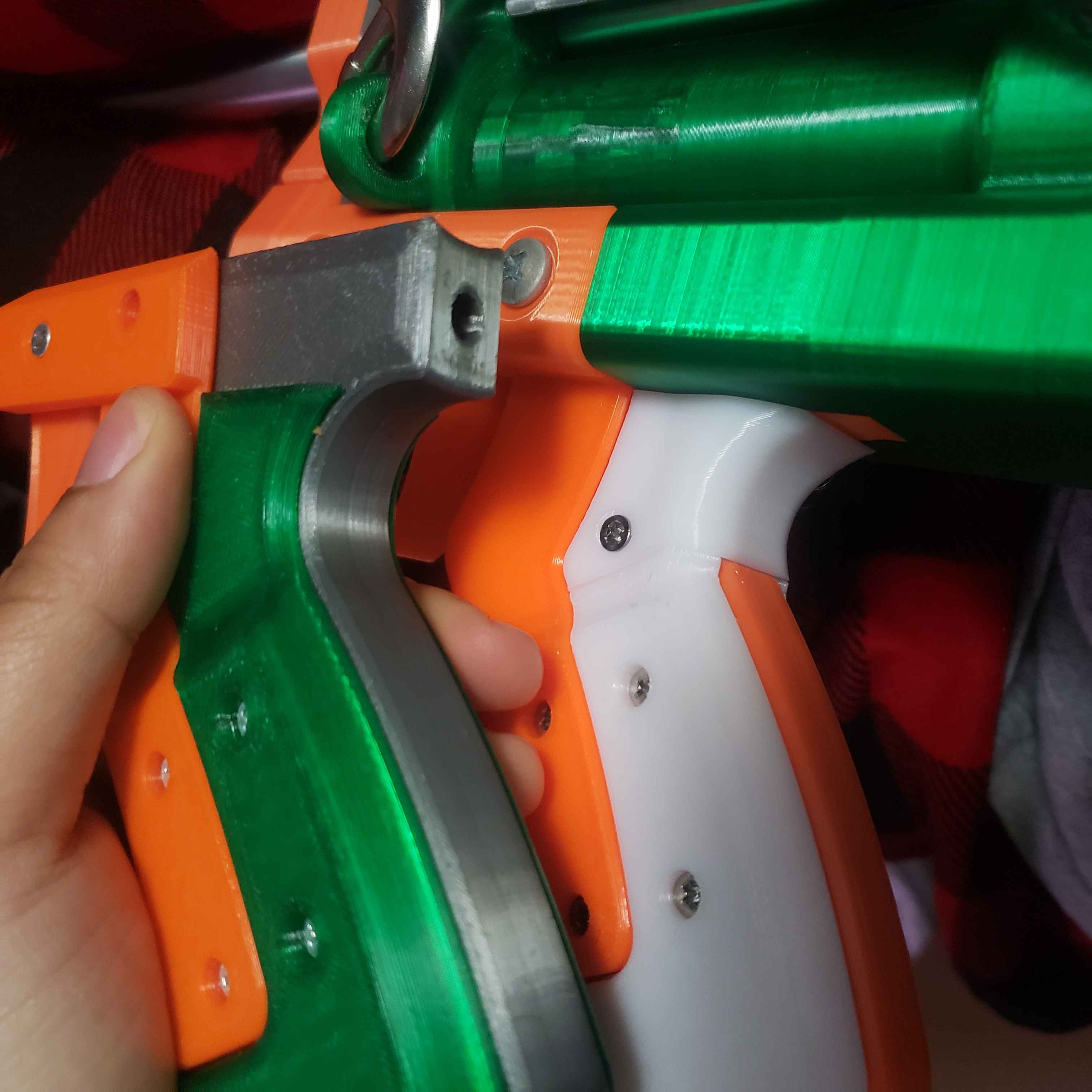 Nerf Red Herring Grip with comfortable webbing