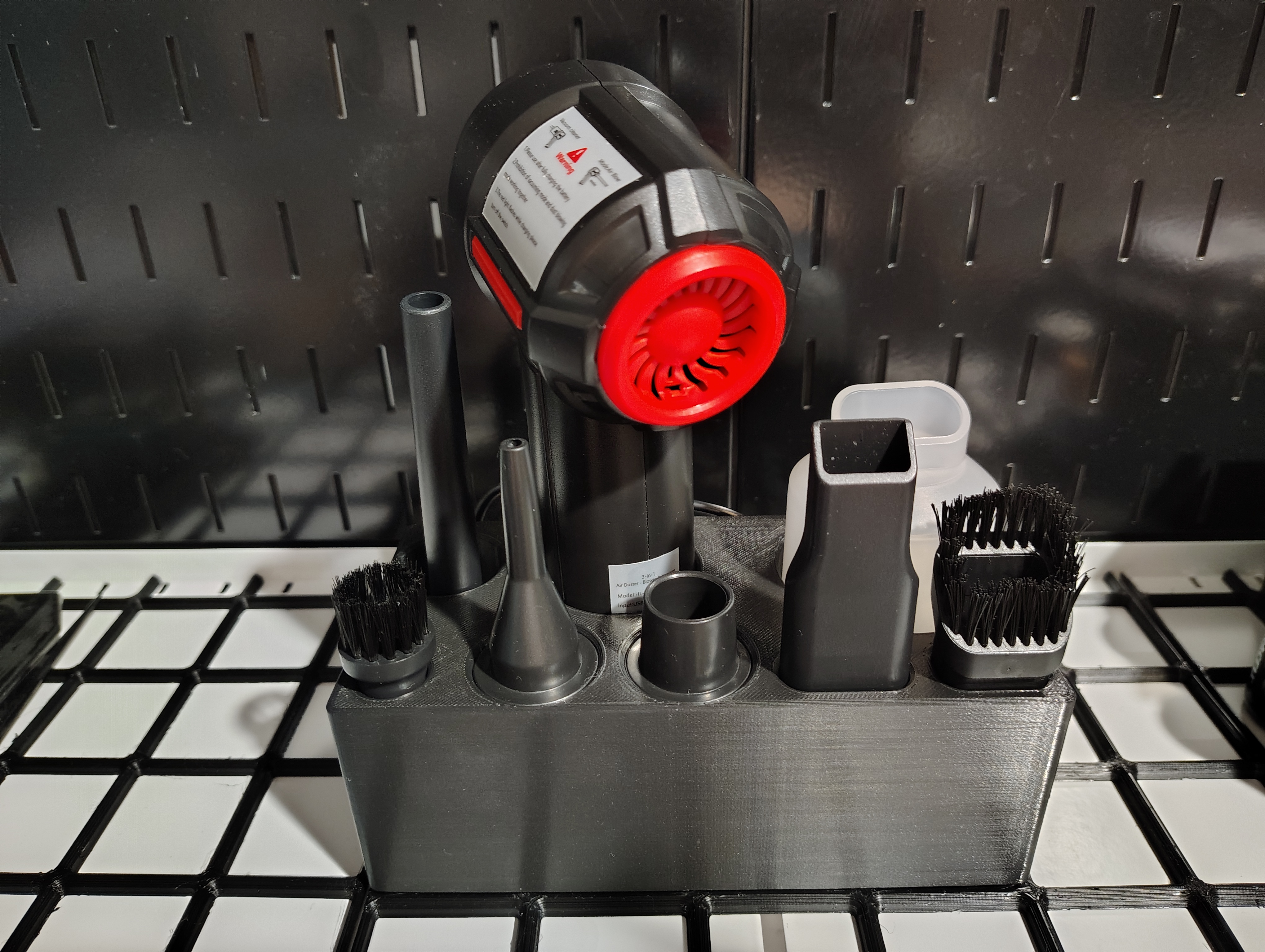 Gridfinity base Gharging Station for Meudeen Electric Air Duster/Vacuum Cleaner