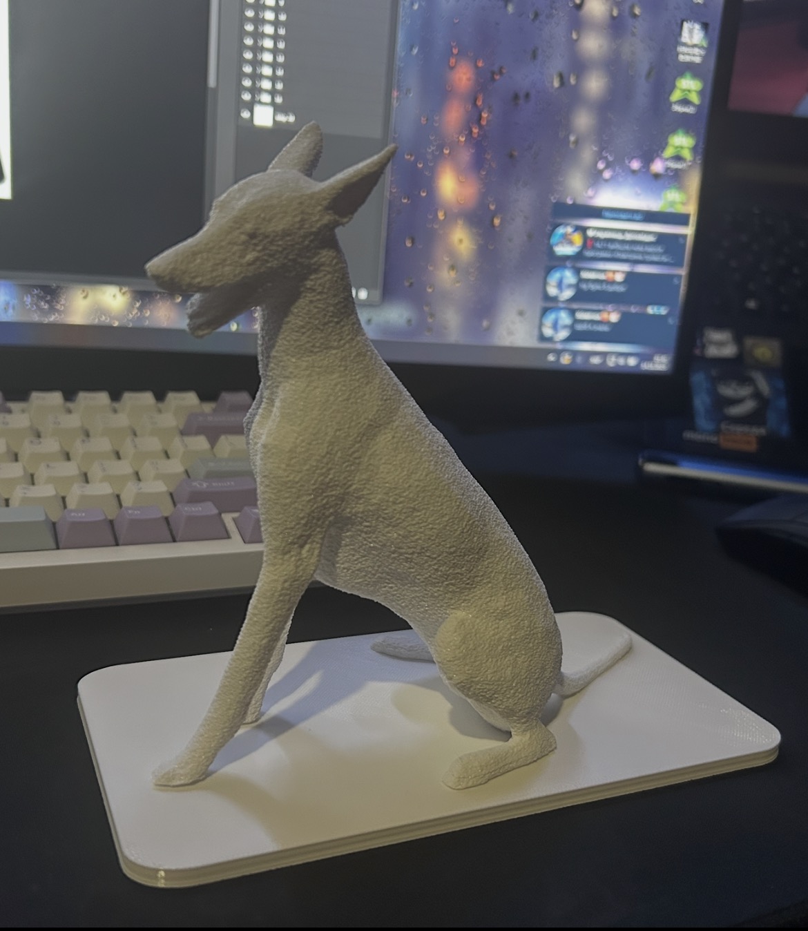 Dog Cirneco tabletop figurine