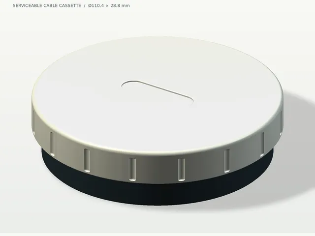 ORBIT 01 Cable Cassette – Removable Core & Screw Cap [Prototype]