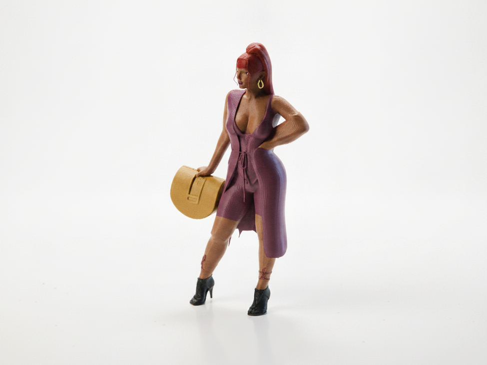 Bikini Babe Figurine Female Character 3D Printable