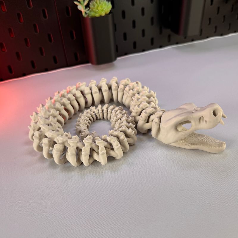 Articulated Skeleton Snake by 3DPrintyi | Download free STL model ...