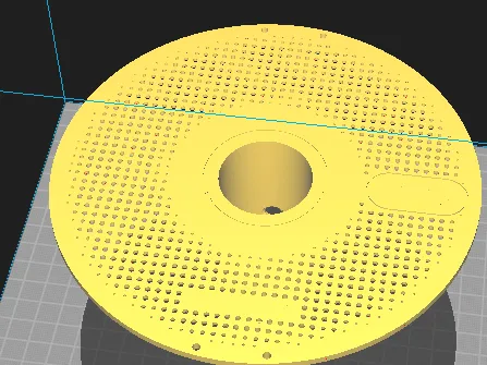 carrete para papel de baño parte superior