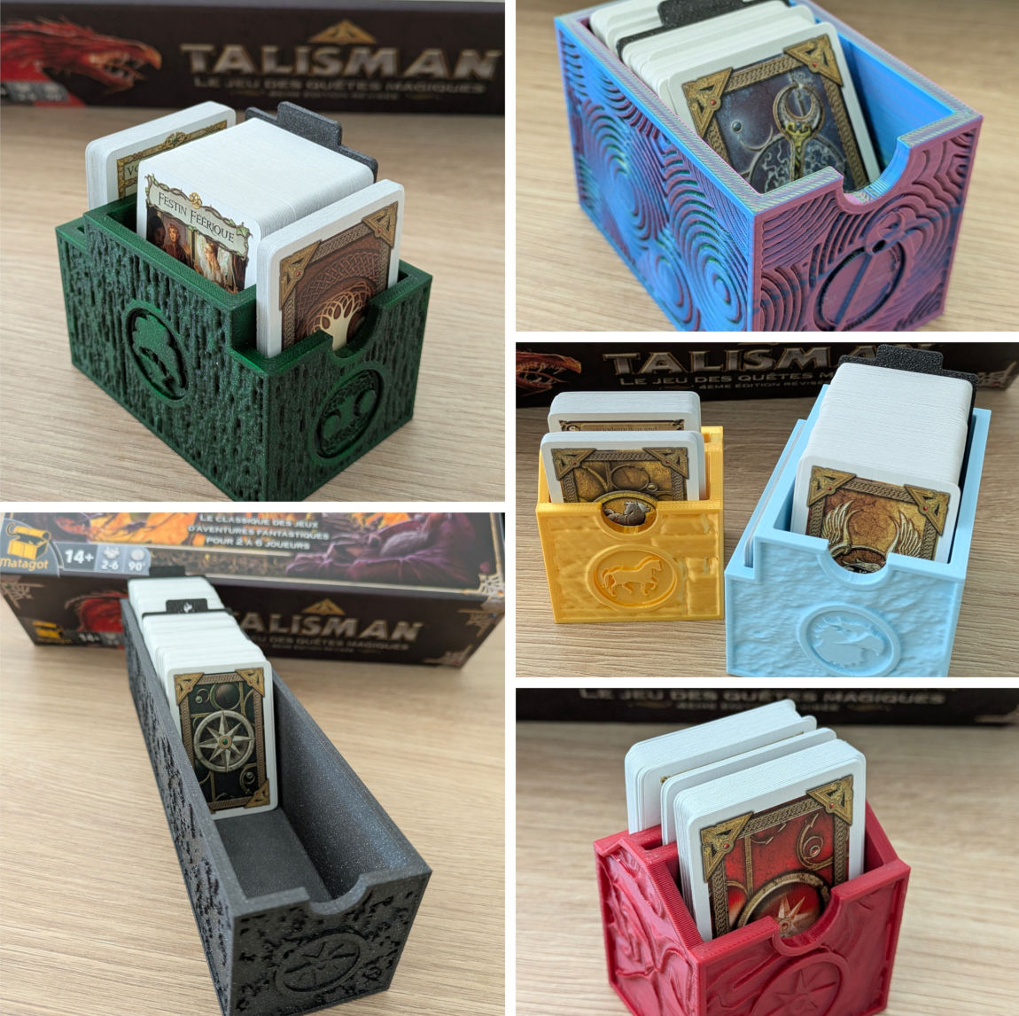 Deniax's Talisman Boardgame V4 Card Box Storage (+ expansions)