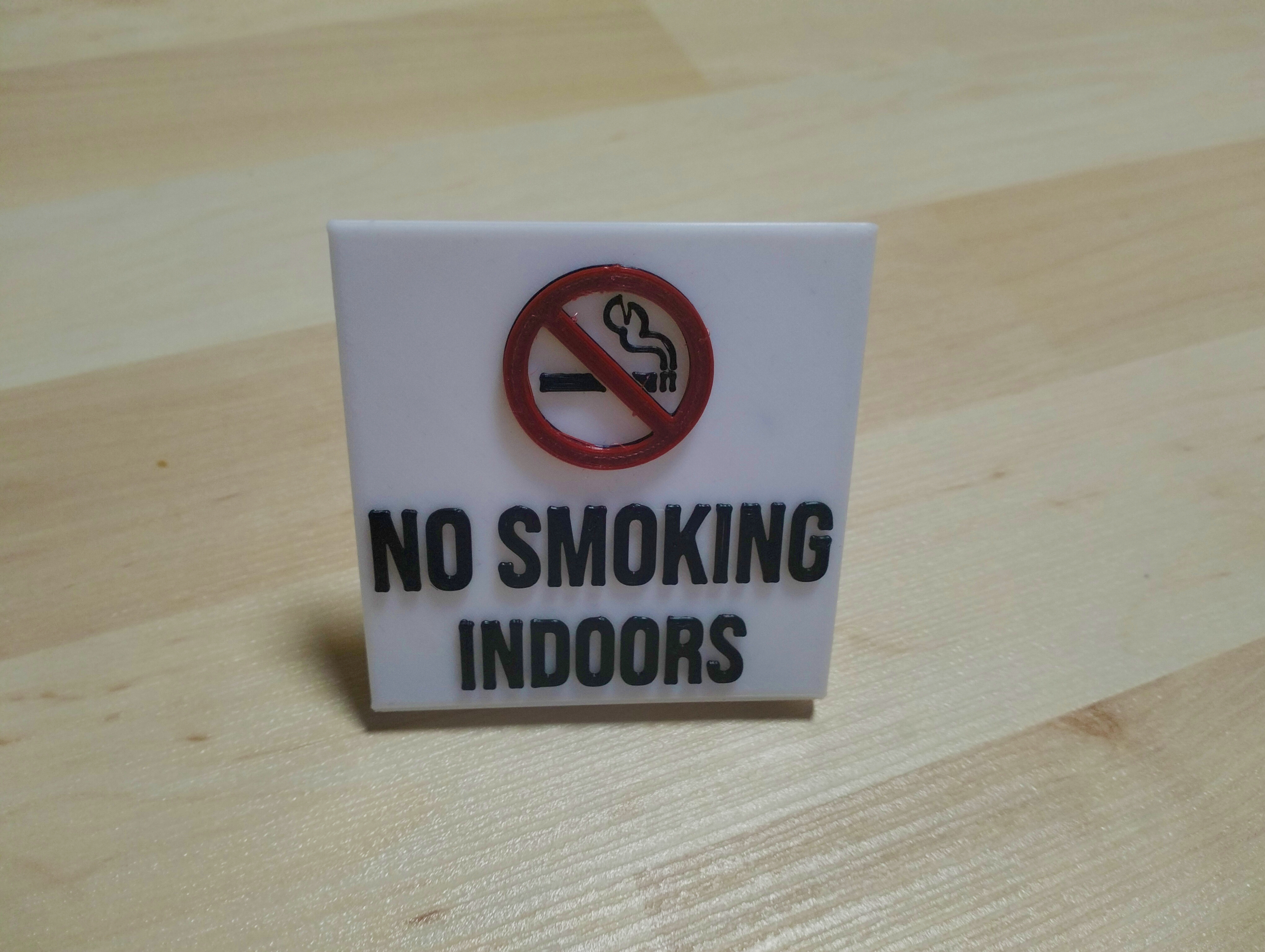 No smoking sign (foldable)