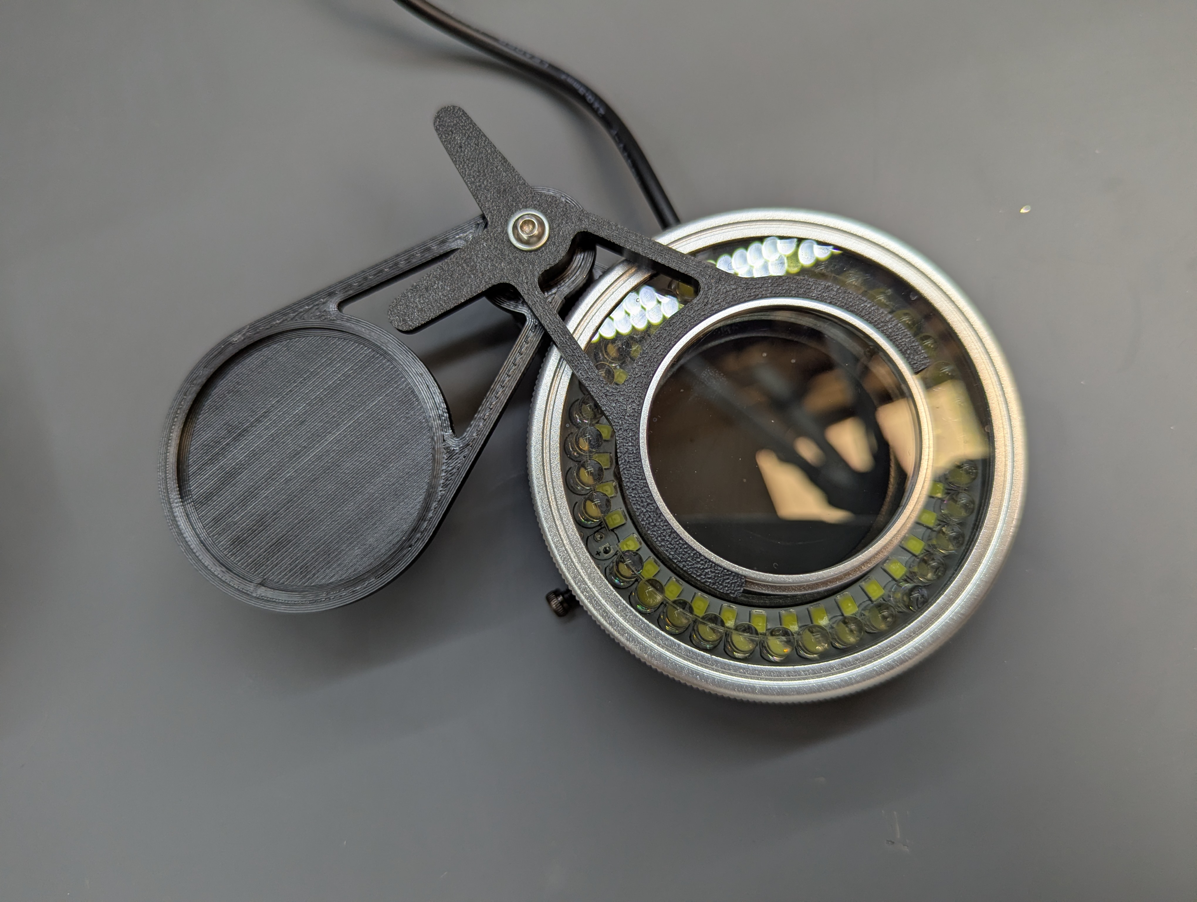 Microscope polarized lens flip mount — miniatura 5