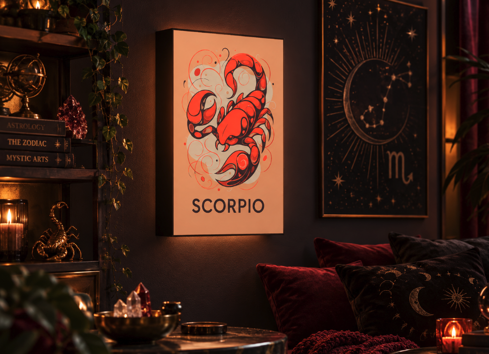 Scorpio Zodiac Light Box – Astrology Wall Art — STL Grátis | 3DFinder