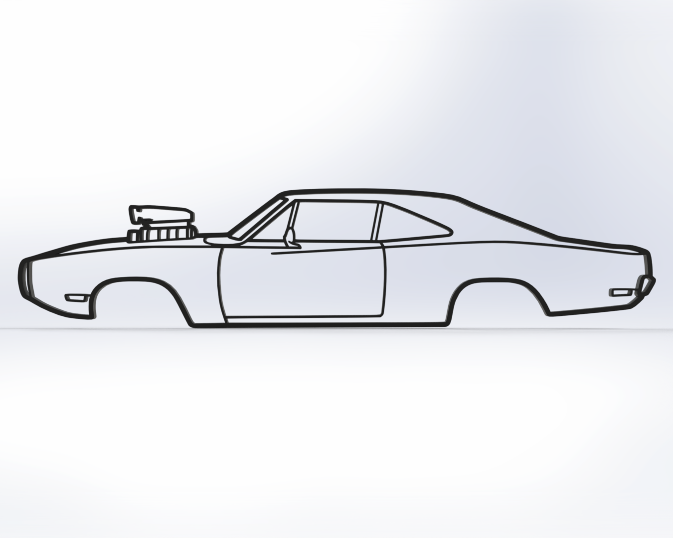 Dom's 1969 Dodge Charger Fast and Furious Wall Art